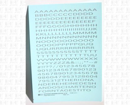 Extended Modern Gothic Letter Number Alphabet