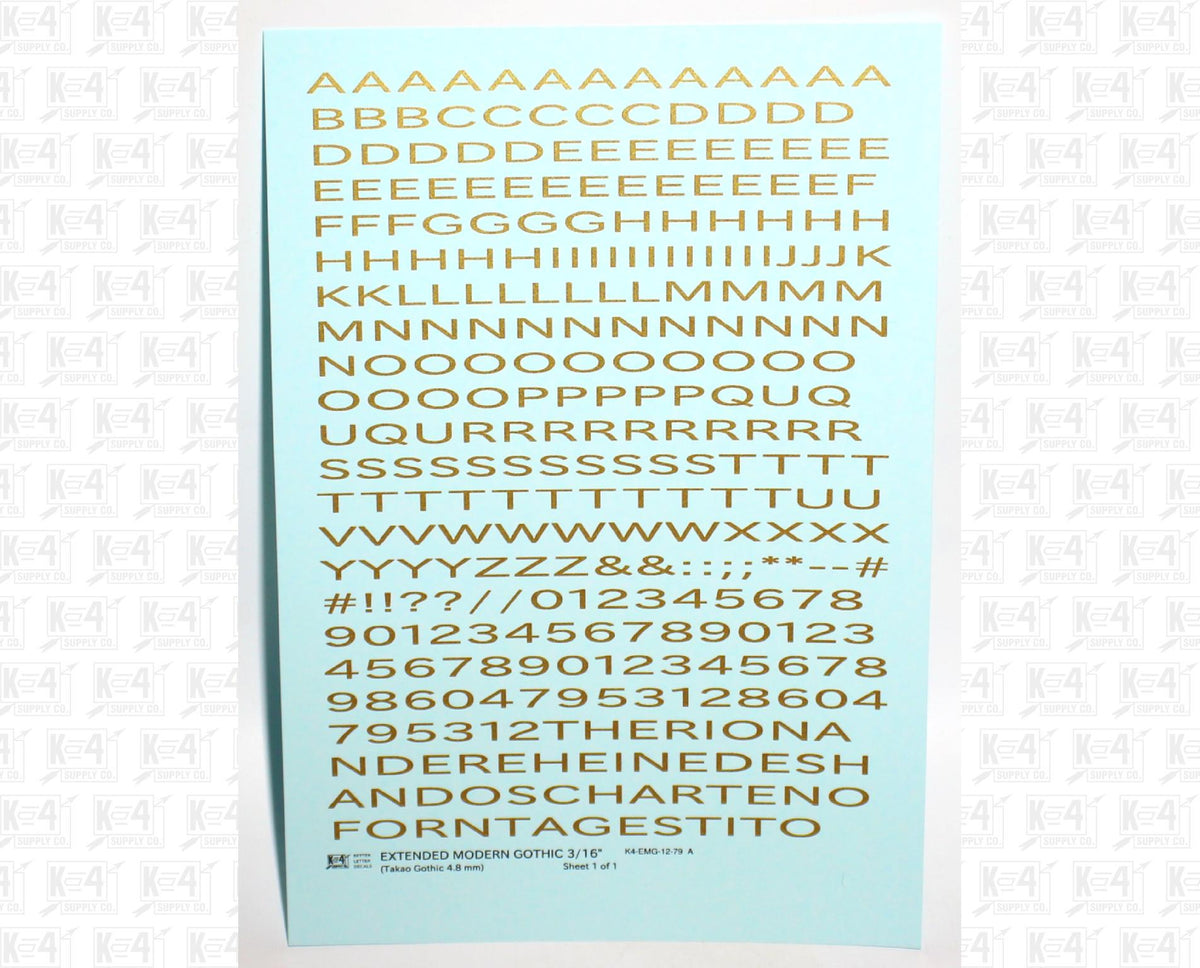 Extended Modern Gothic Letter Number Alphabet