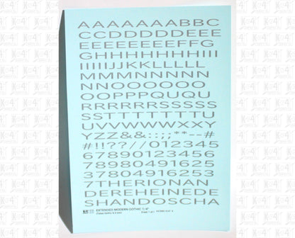 Extended Modern Gothic Letter Number Alphabet