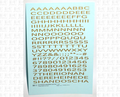 Extended Modern Gothic Letter Number Alphabet