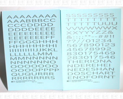 Extended Modern Gothic Letter Number Alphabet