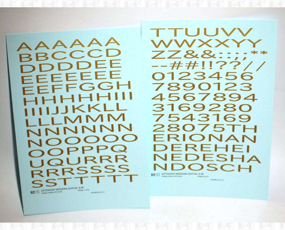 Extended Modern Gothic Letter Number Alphabet
