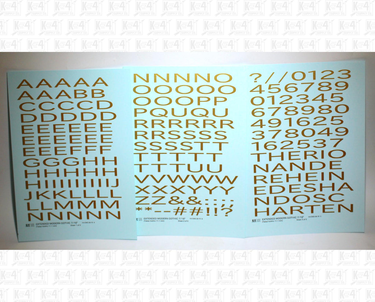 Extended Modern Gothic Letter Number Alphabet