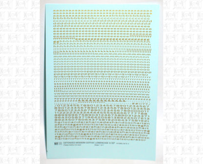 Lowercase Extended Modern Gothic Letter Alphabet