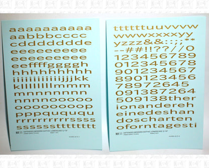 Lowercase Extended Modern Gothic Letter Alphabet