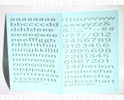 Lowercase Extended Modern Gothic Letter Alphabet