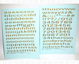 Lowercase Extended Modern Gothic Letter Alphabet