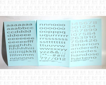 Lowercase Extended Modern Gothic Letter Alphabet
