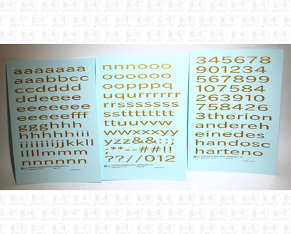 Lowercase Extended Modern Gothic Letter Alphabet