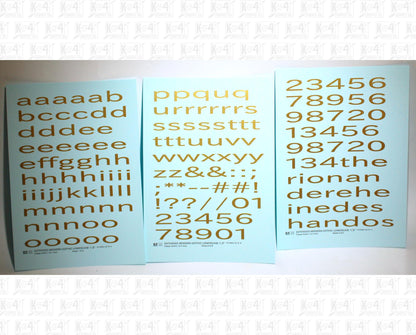 Lowercase Extended Modern Gothic Letter Alphabet