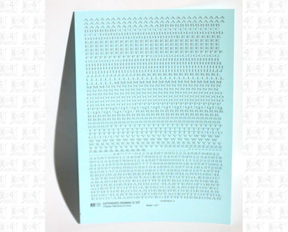 Extended Roman Letter Number Alphabet