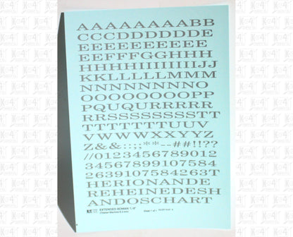 Extended Roman Letter Number Alphabet