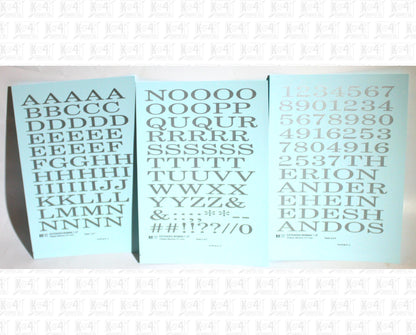 Extended Roman Letter Number Alphabet