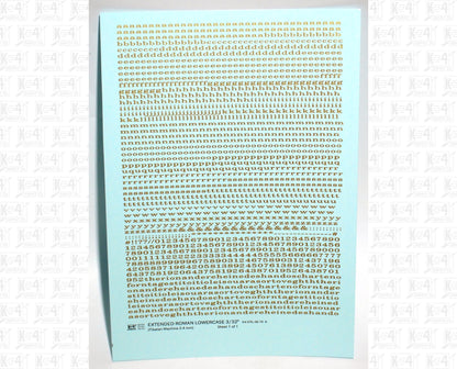 Lowercase Extended Roman Letter Number Alphabet