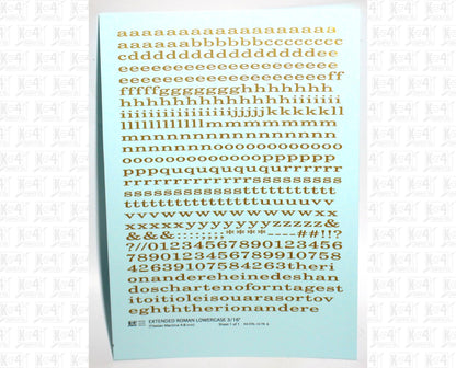Lowercase Extended Roman Letter Number Alphabet