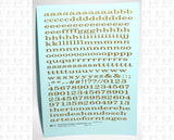 Lowercase Extended Roman Letter Number Alphabet