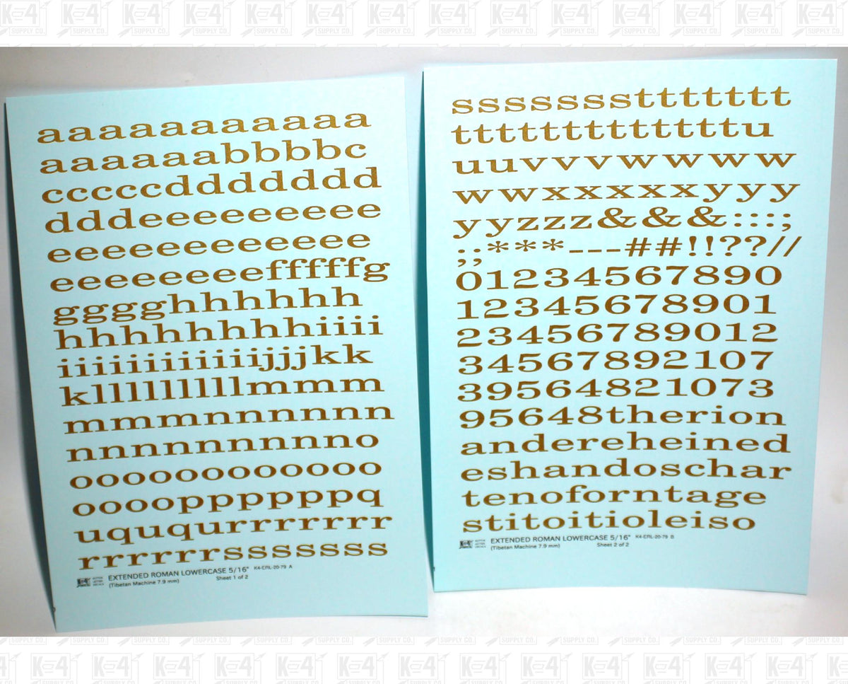 Lowercase Extended Roman Letter Number Alphabet
