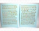 Lowercase Extended Roman Letter Number Alphabet