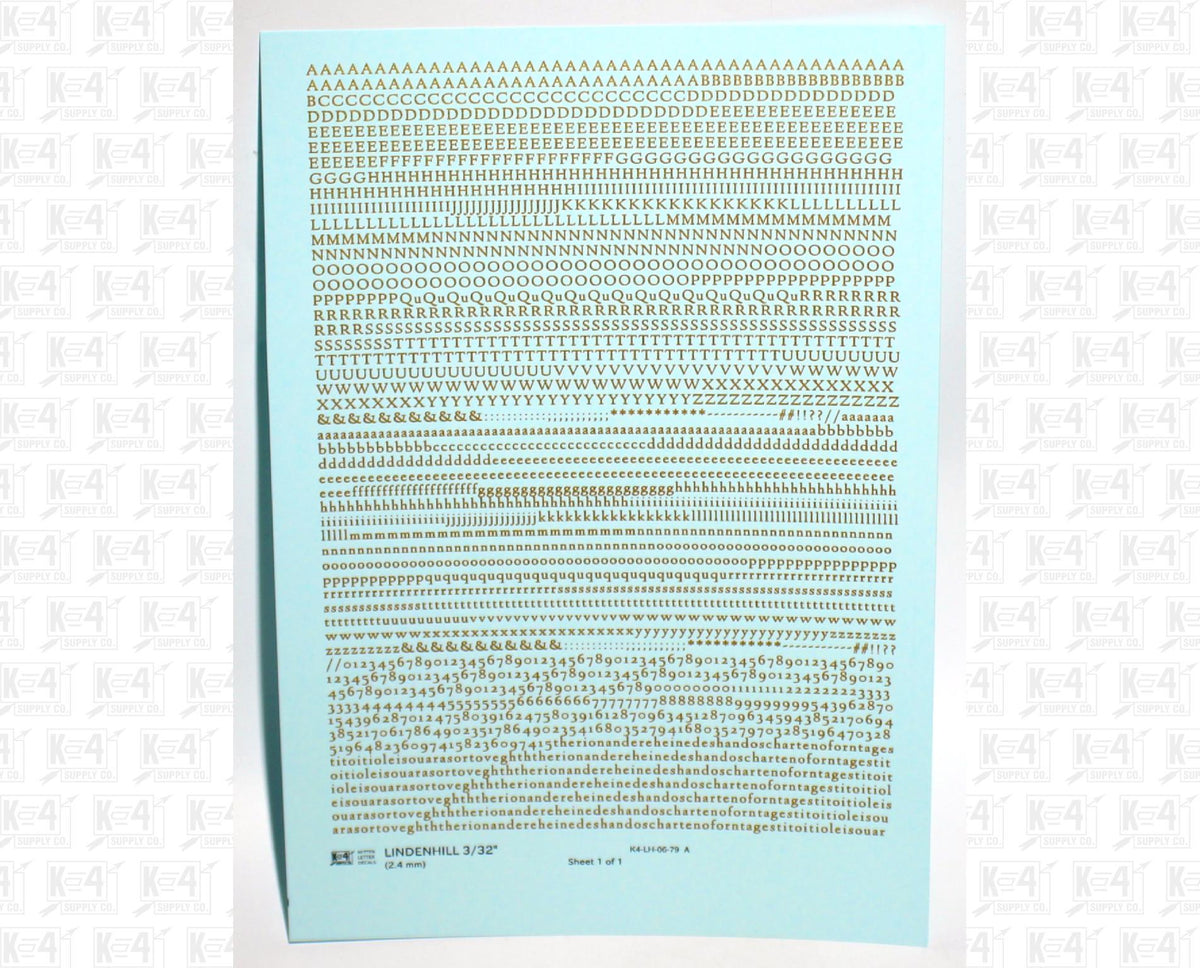 Lindenhill Letter Number Alphabet