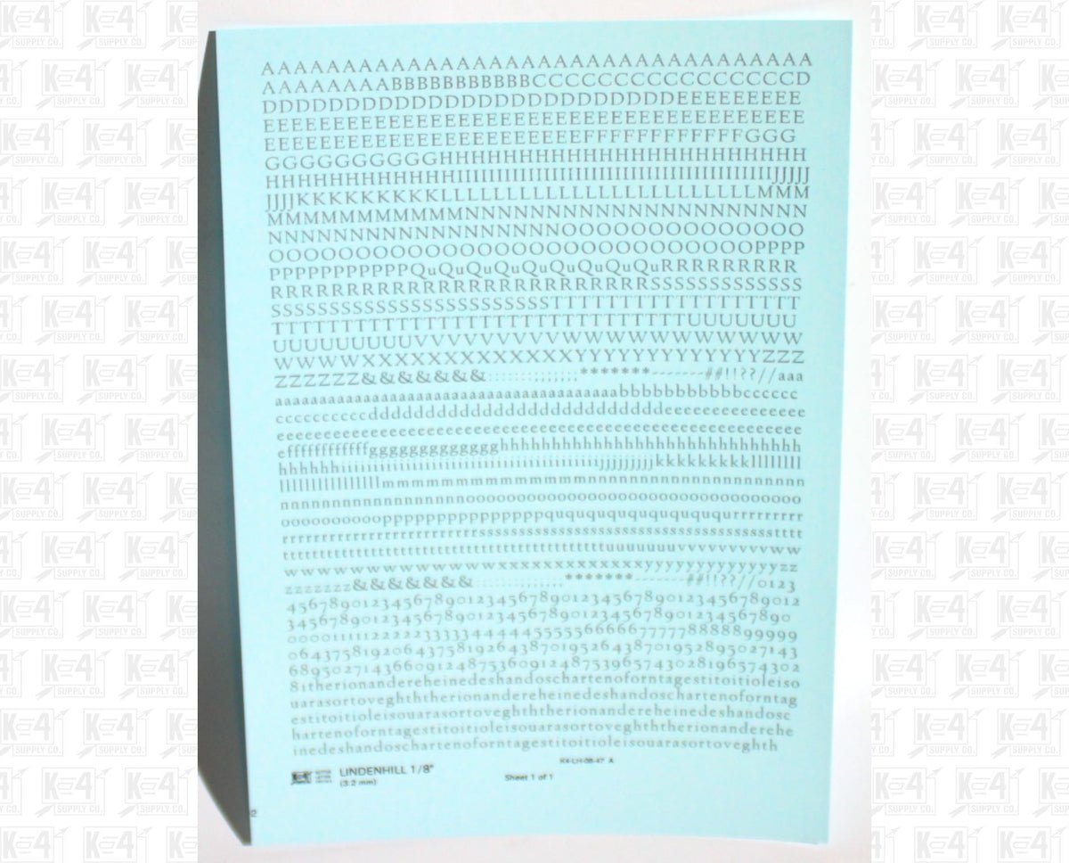 Lindenhill Letter Number Alphabet