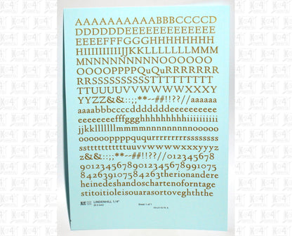 Lindenhill Letter Number Alphabet