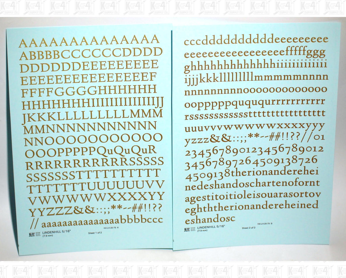 Lindenhill Letter Number Alphabet