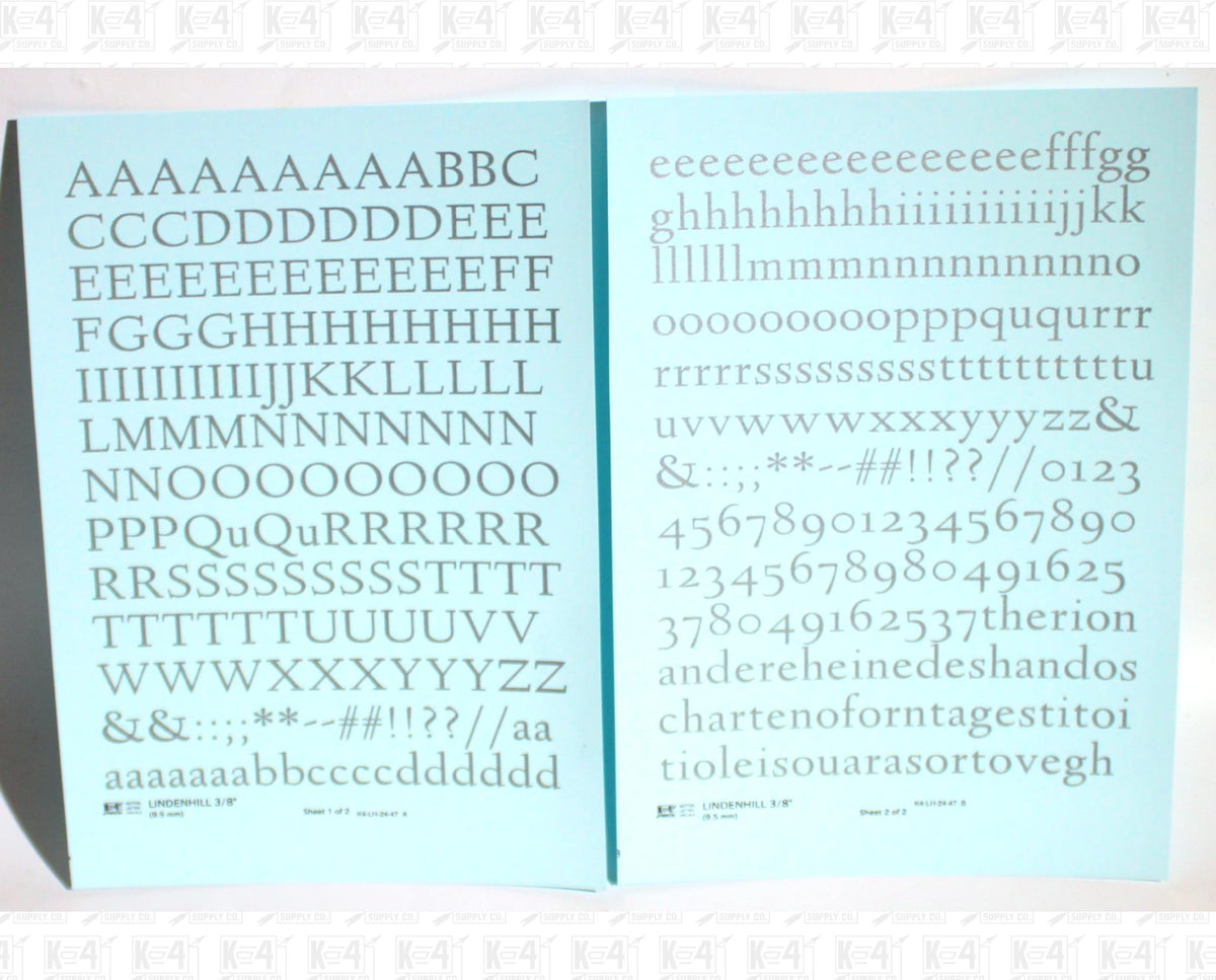 Lindenhill Letter Number Alphabet
