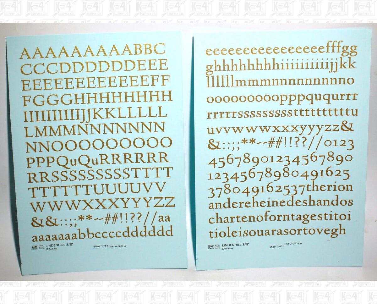 Lindenhill Letter Number Alphabet