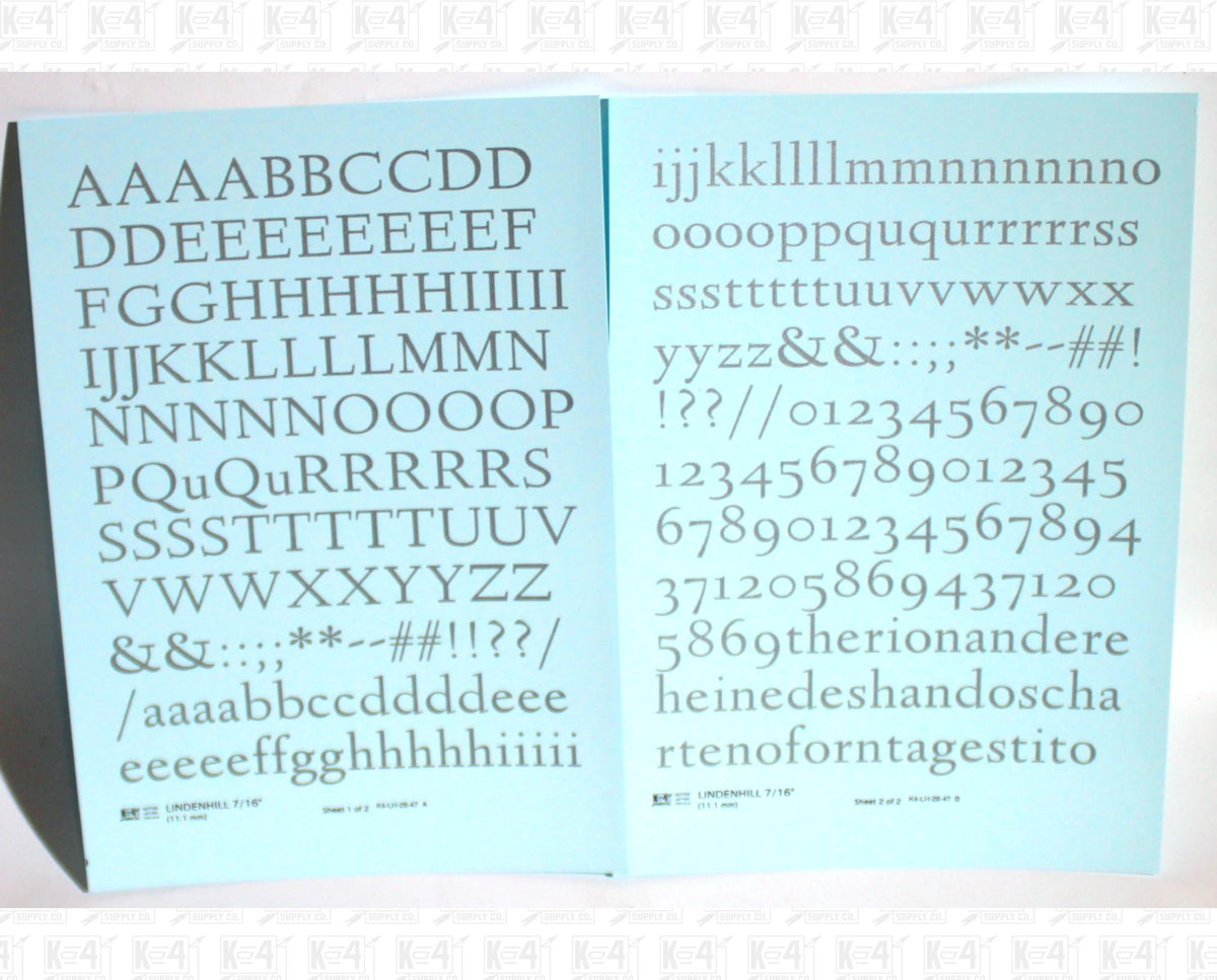 Lindenhill Letter Number Alphabet