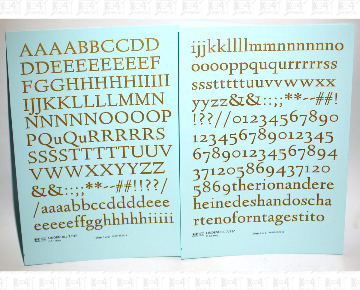 Lindenhill Letter Number Alphabet