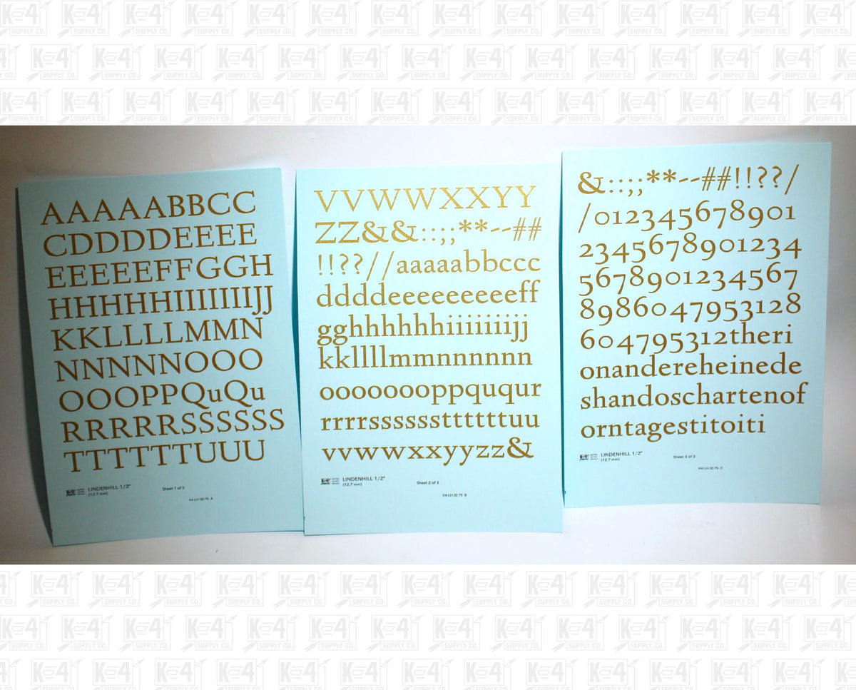 Lindenhill Letter Number Alphabet