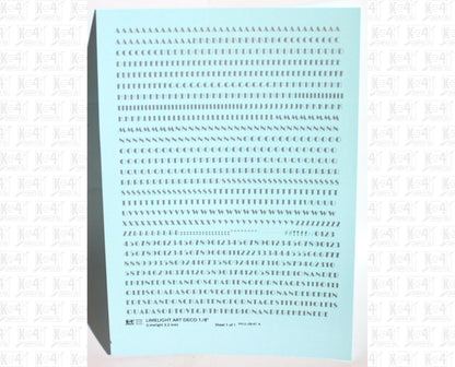 Limelight Art Deco Letter Number Alphabet