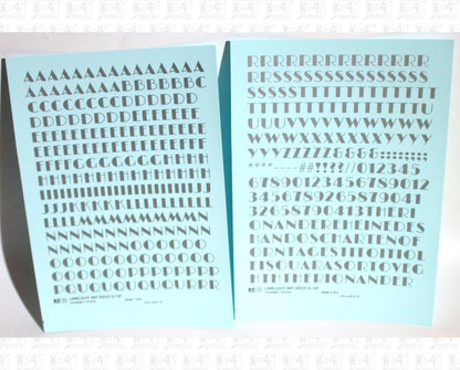 Limelight Art Deco Letter Number Alphabet