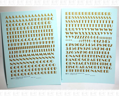 Limelight Art Deco Letter Number Alphabet