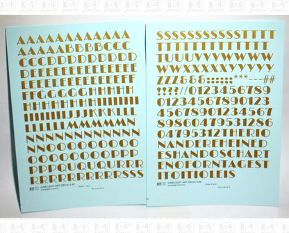 Limelight Art Deco Letter Number Alphabet
