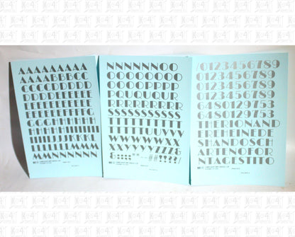 Limelight Art Deco Letter Number Alphabet