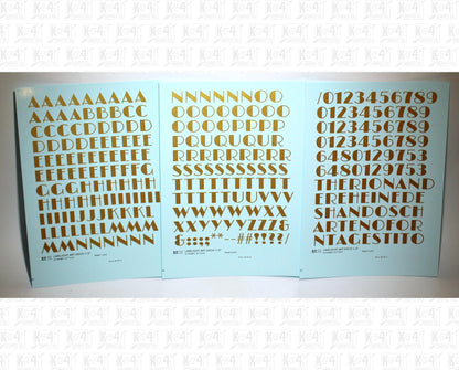 Limelight Art Deco Letter Number Alphabet