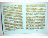 Mid Century Gothic Letter Number Alphabet