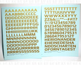 Mid Century Gothic Letter Number Alphabet