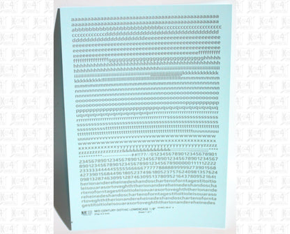 Lowercase Mid Century Gothic Letter Alphabet