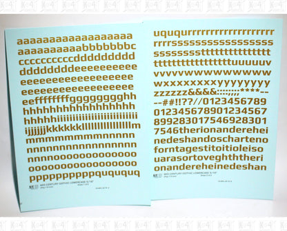 Lowercase Mid Century Gothic Letter Alphabet