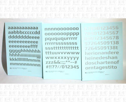 Lowercase Mid Century Gothic Letter Alphabet