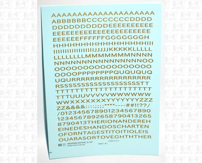 Modern Gothic Letter Number Alphabet