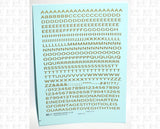 Modern Gothic Letter Number Alphabet