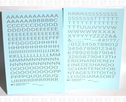 Modern Gothic Letter Number Alphabet