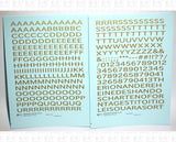 Modern Gothic Letter Number Alphabet