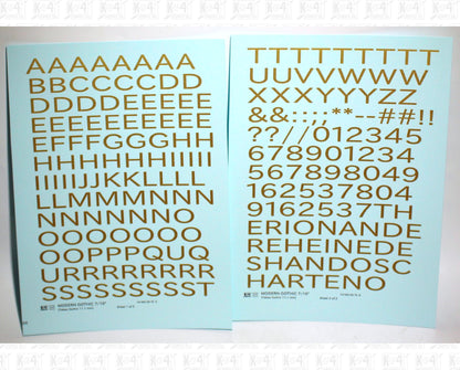 Modern Gothic Letter Number Alphabet
