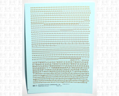 Lowercase Modern Gothic Letter Number Alphabet