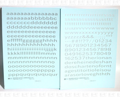 Lowercase Modern Gothic Letter Number Alphabet