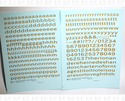 Lowercase Modern Gothic Letter Number Alphabet